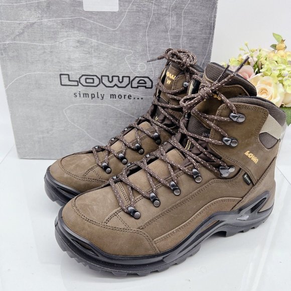 Lowa Shoes | Lowa Renegade GTX Mid WS Boot Waterproof Mens US 8.5 E Hiking Shoe Sepia Wide | Color: Brown | Size: 8.5 | Greatdealsss's Closet